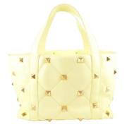 Valentino Vintage Pre-owned Laeder totevskor Yellow, Dam