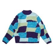 Bonsai Intarsia Knit Oversize Multifärgad Tröja Multicolor, Herr