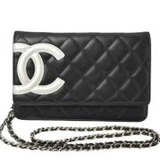 Chanel Vintage Pre-owned Laeder chanel-vskor Black, Dam