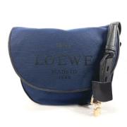 Loewe Pre-owned Pre-owned Canvas axelremsvskor Blue, Dam