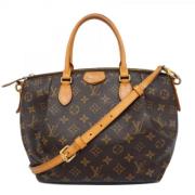 Louis Vuitton Vintage Pre-owned Tyg louis-vuitton-vskor Brown, Dam