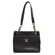 Chanel Vintage Pre-owned Laeder chanel-vskor Black, Dam