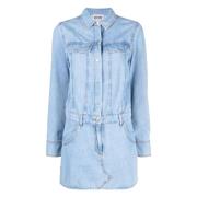 Moschino Blå Casual Mini Klänning Blue, Dam