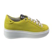 Gio+ Gula Damsneakers med Framdetalj Yellow, Dam