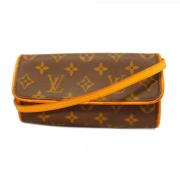 Louis Vuitton Vintage Pre-owned Tyg louis-vuitton-vskor Brown, Dam