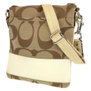 Coach Pre-owned Pre-owned Canvas axelremsvskor Beige, Dam