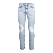 Calvin Klein Slim Taper Denim Jeans Blå Blue, Herr