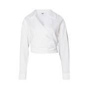 Obey Valentina Wrap Skjorta i Vit White, Dam