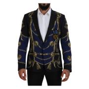 Dolce & Gabbana Elegant Multifärgad Martini Blazer Multicolor, Herr