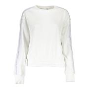 Calvin Klein Vit Sweatshirt med Brodyr White, Dam