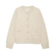 Anine Bing Ljus Havre Bobbie Cardigan Beige, Dam