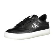 Calvin Klein Sportiga svarta dam sneakers med logotyptryck Black, Dam