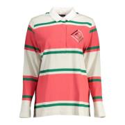 Gant Långärmad Polo Tröja Rosa Kvinnor Multicolor, Dam