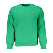 North Sails Grön Långärmad Sweatshirt med Logotyp Green, Herr