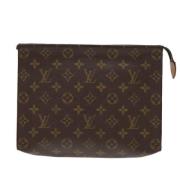 Louis Vuitton Vintage Pre-owned Canvas kuvertvskor Brown, Dam