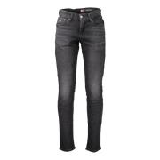 Tommy Hilfiger Svarta Denim Jeans Slim Fit Black, Herr