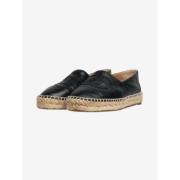 Chanel Vintage Pre-owned Tyg espadriller Black, Dam