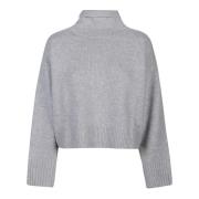 Loulou Studio Grå Melange Stintino Turtleneck Tröja Gray, Dam