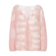 American Dreams Batikinspirerad Cornelia Cardigan i ljusrosa/vit Pink,...