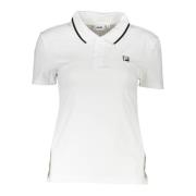 Fila Polo Tröja Kort Ärm Vit Kvinnor White, Dam