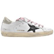 Golden Goose Superstar White Black Gold Sneakers White, Dam