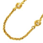 Chanel Vintage Pre-owned Metall chanel-smycken Yellow, Dam