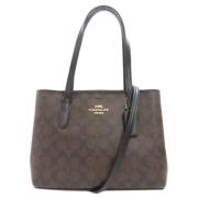 Coach Pre-owned Pre-owned Plast axelremsvskor Brown, Dam