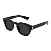 Saint Laurent Snygg Svart Läder Axelväska Black, Unisex