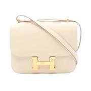 Hermès Vintage Pre-owned Laeder crossbodyvskor White, Dam