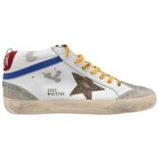 Golden Goose Mid Star Suede White Ice Beige Sneakers White, Herr