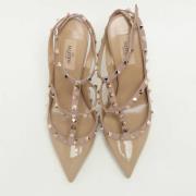 Valentino Vintage Pre-owned Laeder klackskor Beige, Dam