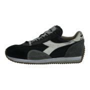 Diadora Sten Tvättade Sneakers Black, Herr