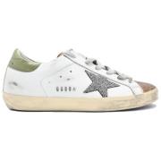 Golden Goose Vita Croco Print Sneakers med Kristallstjärna White, Dam