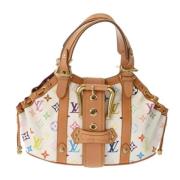 Louis Vuitton Vintage Pre-owned Canvas handvskor White, Dam