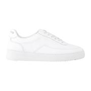 Filling Pieces Vita Läder Sneakers Klassisk Rund Tå White, Dam