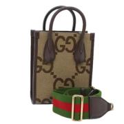 Gucci Vintage Pre-owned Canvas totevskor Brown, Dam