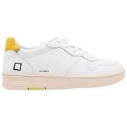 D.a.t.e. Vit-Gul Court Sneakers för Män White, Herr