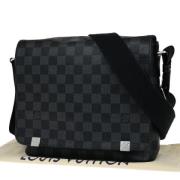 Louis Vuitton Vintage Pre-owned Canvas axelremsvskor Black, Dam