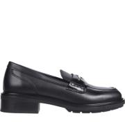 Tommy Hilfiger Svart Penny Loafer för Kvinnor Black, Dam