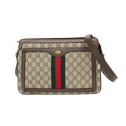 Gucci Vintage Pre-owned Canvas kuvertvskor Beige, Dam