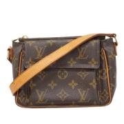 Louis Vuitton Vintage Pre-owned Canvas axelremsvskor Brown, Dam