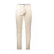 Gant Klassiska Beige Bomullsjeans Byxor Beige, Herr