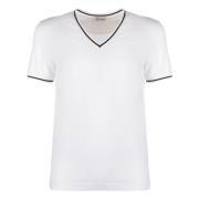 Dolce & Gabbana V-ringad T-shirt White, Herr