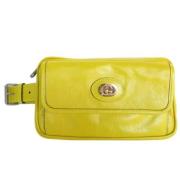 Gucci Vintage Pre-owned Laeder crossbodyvskor Yellow, Dam