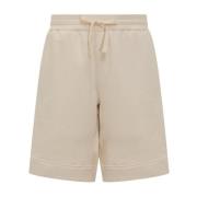 Jil Sander Bomull Bermuda Shorts Beige, Herr