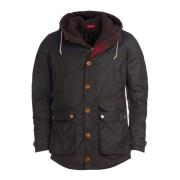 Barbour Modern Vaxad Bomullsparka med Traditionella Funktioner Green, ...