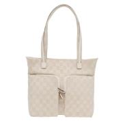 Gucci Vintage Pre-owned Canvas axelremsvskor Beige, Dam