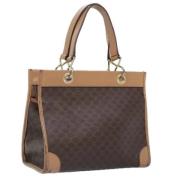 Celine Vintage Pre-owned Laeder handvskor Brown, Dam