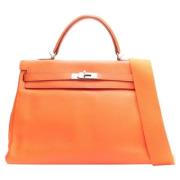 Hermès Vintage Pre-owned Laeder handvskor Orange, Dam