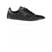 Diadora Elegant Svart Broderade Sportskor Black, Dam